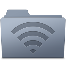 AirPort Folder Graphite Icon 256x256 png